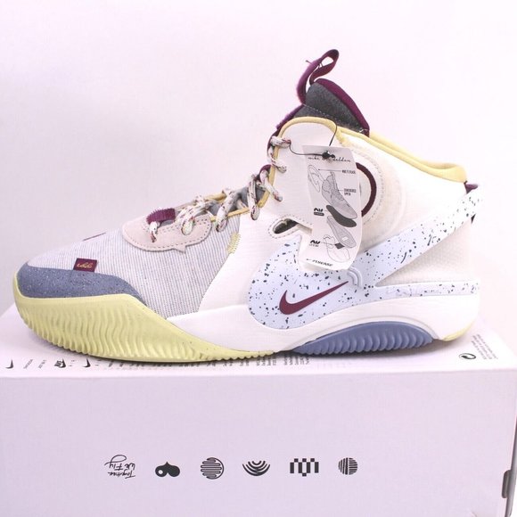 Nike Air Deldon Mid Deldon Mid Phantom/Multicolor Basketball Shoes DM4097-001 - Picture 2 of 8